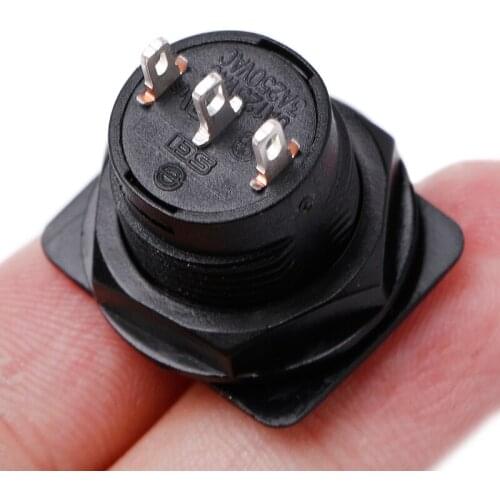 1PC R13-402 3Pin 2Position ON-OFF-ON Maintained Round Toggle Switch