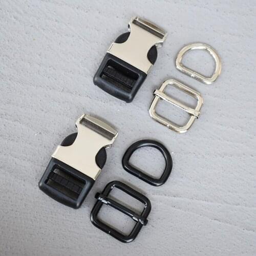100 Sets 20mm Plastic Side Release Buckle Belt Clip For Tactial Backpack Luggage Straps For Dog Leash Harness Accessories 3s