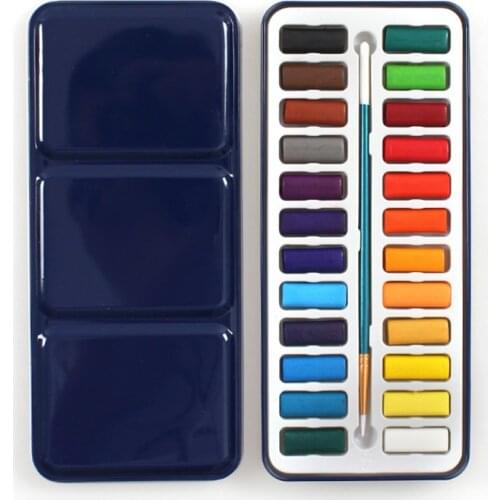 12 18 24 Perfect Watercolor Paint Set Art Paint Set Colors Watercolor Solid Paint Travel Kit for Art Supplies