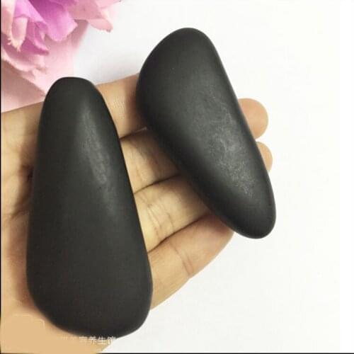 2 pcs natural volcanic energy massage stone spa stone for face palm and hand joints foot Meridiantina