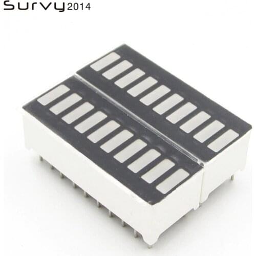 2PCS LED Display Module 10 Segment Bargraph Light Display Module Bar Graph Ultra Bright Red Yellow Green Blue Colors Multi-color