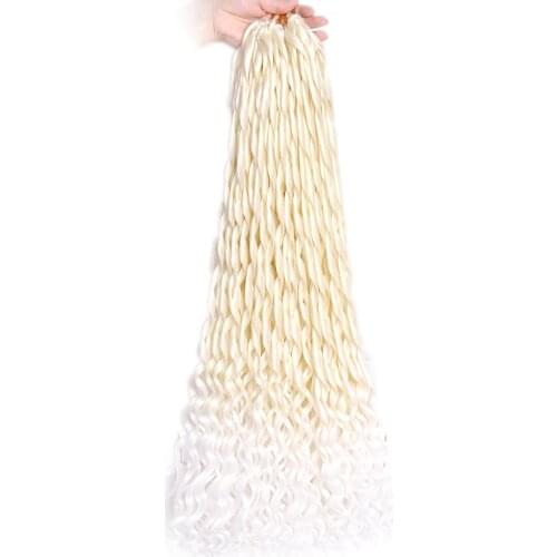26inches Crochet Braids Loose Water Wave Braiding Hair Strand Braid French Wave Hair Extensions Synthetic Curly Fake Hair 100g