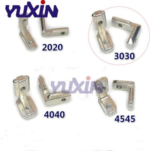 5Pcs/10Pcs T Slot L Shape 90 Degree 3030 Aluminum Profile Accessories Inside Corner Connector Bracket With M6 Screw