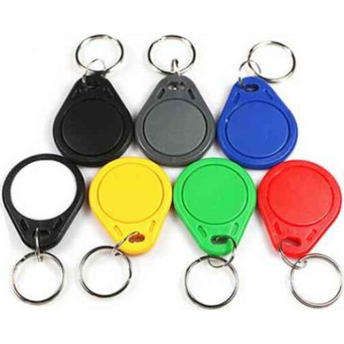 ABS CMYK printing 13.56mhz nfc access control rfid keyfob key tag