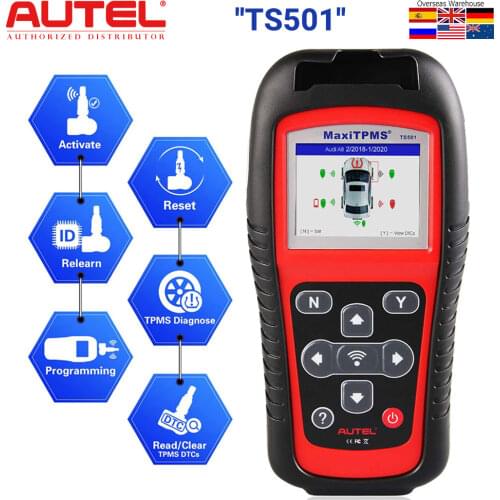 AUTEL MaxiTPMS TS501 Tire Pressure Tool TPMS Sensor Diagnostic OBD 2 Diagnose, Read/ clear TPMS DTCs, Sensor Activation, Program