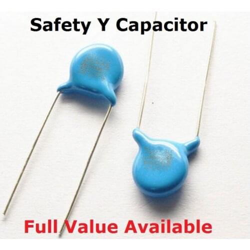 20PCS 400VAC 250VAC 471M 222M 472M 102M 103M Safety Y Capacitor 1NF 2.2NF 4.7NF 10NF 0.0022UF 0.0047UF 0.001UF 470P 470PF 1000PF