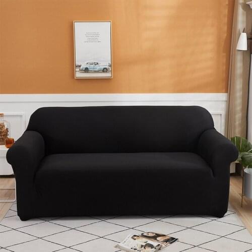 Living Room Sofa Cover Solid Color Big Sofas 2 3 Seater Sofa Covers Sofas 2 and 3 Seats Left Chaise Longue Cover for Couch Home
