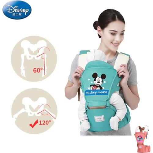 Disney 0-36 Months Breathable Front Facing Cartoon Pink Blue Baby Carrier Infant Comfortable Sling Backpack Pouch Wrap Child