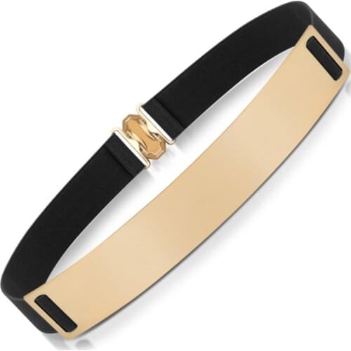 2019 Designer Belts for Woman Gold Silver Brand Belt Classy Elastic ceinture femme 5 color belt ladies Apparel Accessory