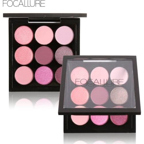 FOCALLURE 9 Colors Makeup Eyeshadow Palette Makeup Eyeshadow Palette Matte&Shimmer Smoky Eye Shadow Palette