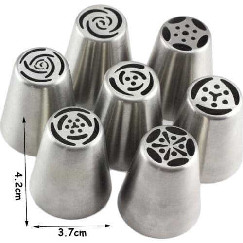 13Pcs/Set Russian Icing Piping Tips 1 Pcs Silicone Bag 2 Coupler Leaf Nozzles Brush Cupcake Cake Decorating DIY Dessert