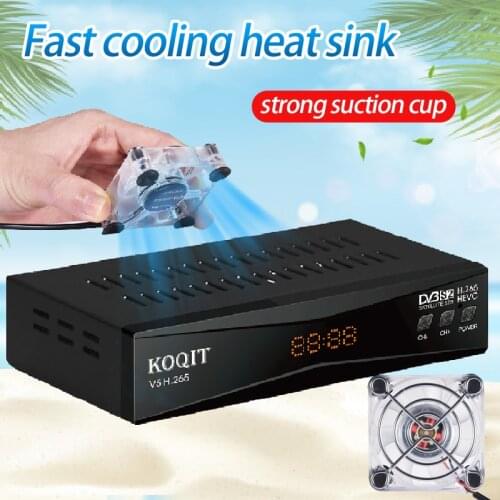 Mini Cooling Fan for Koqit Satellite Receiver Android TV Box Set Top Box Mobile Phone Cooler 5V USB Power Heat Sink Silent Quiet