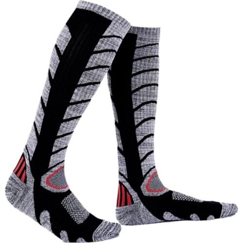 Men Women Cycling Socks Winter Thermal Warm Long Ski Socks Thicker Sports Snowboard Hiking Socks