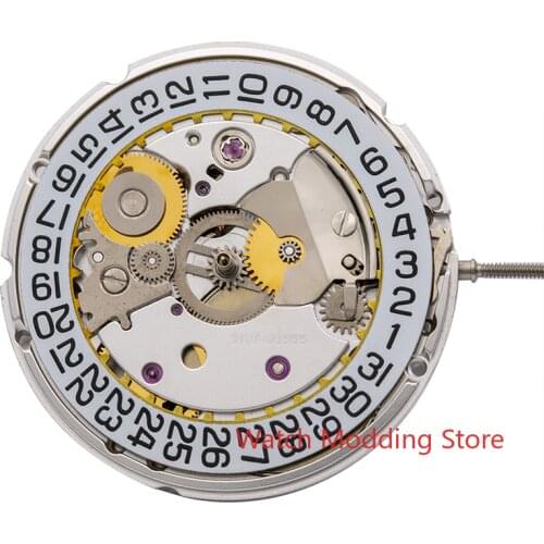 White Date Wheel Genuine PT5000 Automatic Movement Hi-Beat 25 Jewel Date At 3 Watch Accessories