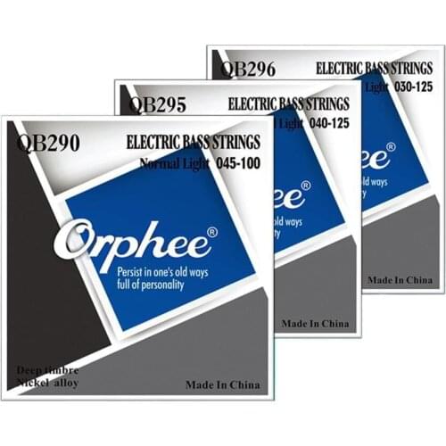 Orphee 4/5/6 String Electric Bass Strings Deep Timbre Nickel Alloy Hexagonal Core Nano Coated Electric Bass Parts Accessories