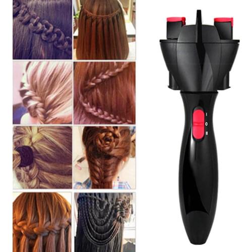 Portable Electric Hair Braider DIY Hair Styling Tools ABS Automatic Twist Knitted Braiding Machine Battery Powered