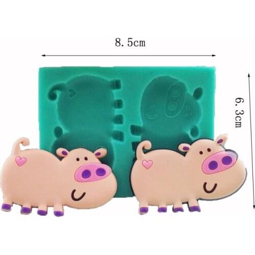 DIY Little Pig Silicone Cake Molds Fondant Piglet Pig Candy Moulds Piggie Decorating Chocolate Baking Pastry Tools 1801