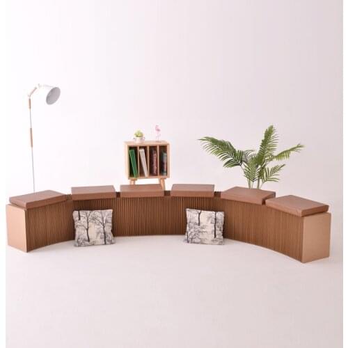 Creative Folding Paper Stool Chair Storage Scaling Couch Bench Bedroom Portable Stool Space Saving Furniture Upholstered Bench
