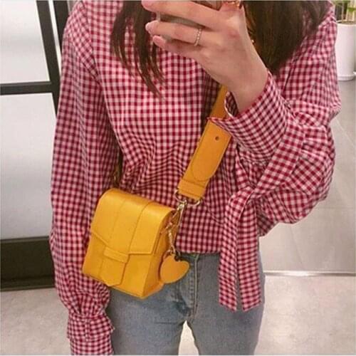 2019 New Style Korean Fashion Mobile Handset Bag Trend Baitao One Shoulder Oblique Straddle Bag Chain women Bag