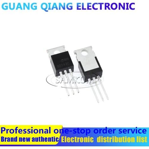10PCS BD243C TRANS NPN 100V 6A TO-220