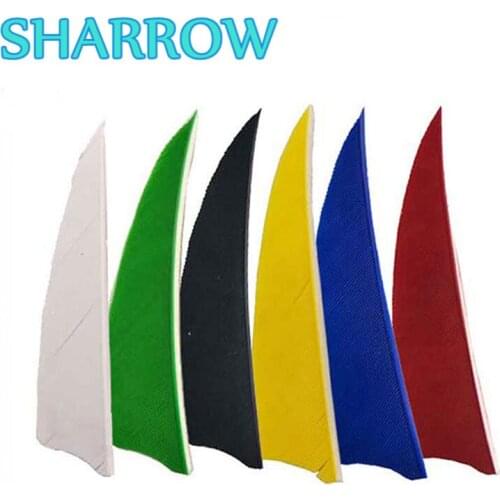100pcs 3" Turkey Feathers Shield Natural Bow Accessories Handcraft Fletching Right Wing For Arrow Shooting Archery Accessories