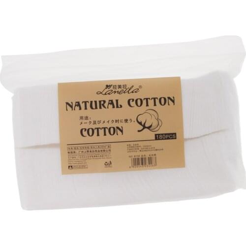 180pcs Soft Cosmetic Cotton Pads Lint Free Facial Makeup Remover Nail Wipes
