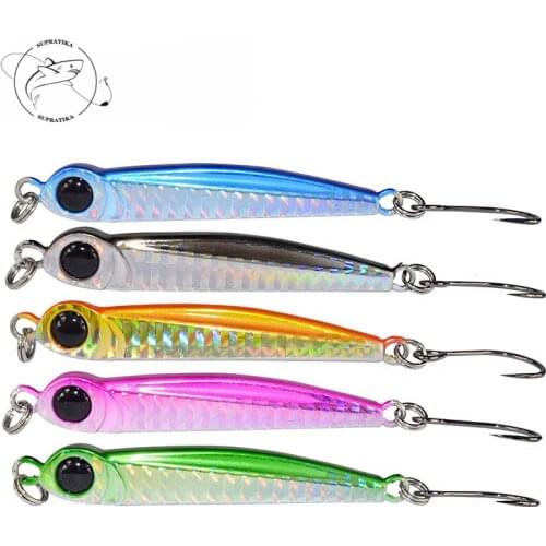 3D Simulation Eye 5pcs/set 28g Artificial Metal Hard Bait With Sharp Single Hook Sea Fishing Lure Outdoor Wobblers Bionic Bait