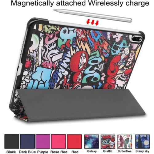 For Huawei MatePad Pro 10.8 Inch Tablet Case PU Leather Slim Folding Flip Stand Cover Tablet Protector for MatePad Pro 10.8 Case