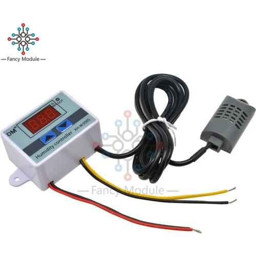 XH-W3005 W3005 Digital Humidity Controller 220V 12V 24V Hygrometer Humidity Control Switch 0~99%RH Hygrostat w/ Humidity sensor