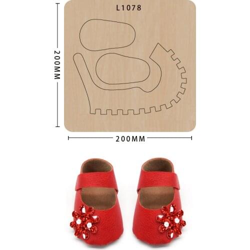Wood Mold Mini Toddler Shoes Die-Cut DIY Scrapbooking Decorate Suitable For Ordinary Die Cutting Machine In The Market
