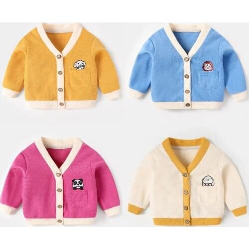 Baby cardigan spring and autumn coat girls knitting coat autumn boys spring clothes baby coat P4895