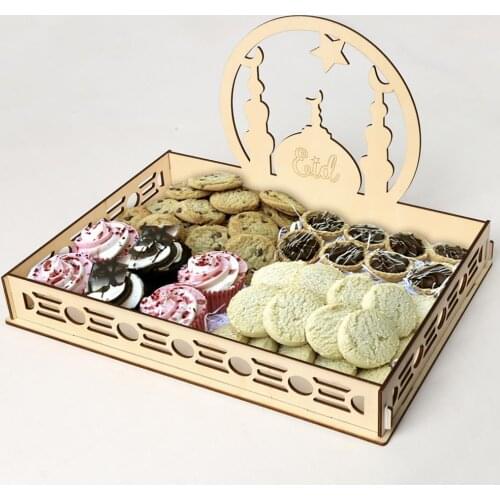 DIY Dinner Plate Exquisite Workmanship Party Decor 5 Sizes Wooden DIY Party Pastry Tray for Festival