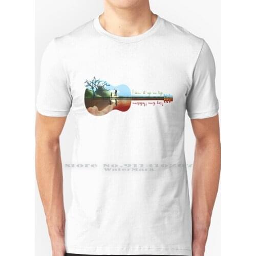 Hadestown Guitar Silhouette T Shirt 100% Pure Cotton Hadestown Livin It Up On Top Way Down Hadestown Eurydice Orpheus