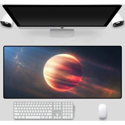 Mairuige Gaming Mouse Pad Black Seaming Moon Pattern Computer Notebook Office Gaming Keyboard Accessories Large Mouse Pad