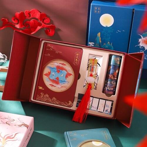 Hand book setChina wind hand bookLovely simple antique notes thickened Book Stationery