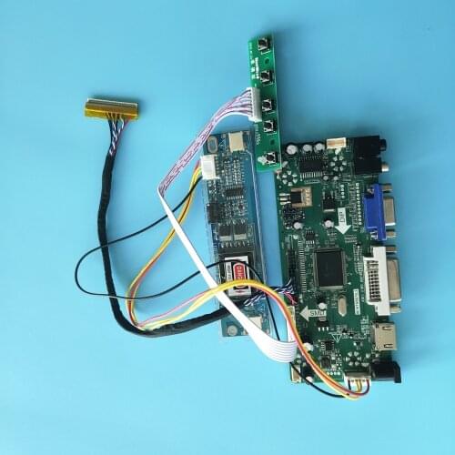 Kit for LM190E08-TLJ7/LM190E08-TLJ4 2 lamps 30pin 1280X1024 panel Controller Board HDMI+DVI+VGA LCD Audio driver DIY 19"