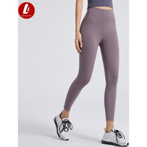 Lulu Nepoagym 25" RHYTHM Women Yoga Leggings No Front Seam Buttery Soft Woman Workout Leggins Pant for Gym Sports Fitness
