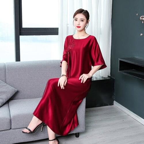 New design summer Female elegant dress Tang Suit Top long Vintage Cheongsams style Womens Chinese Traditional Clothes