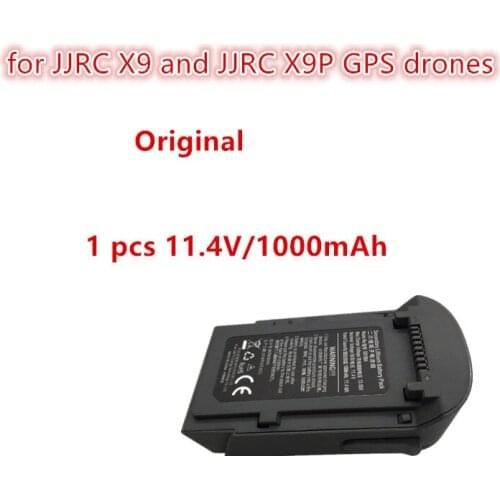 Original Battery 11.4V 1000mAh For JJRC X9 And JJRC X9p 4K Professional GPS Brushless WIFI FPV RC Drone Spare Parts Battery
