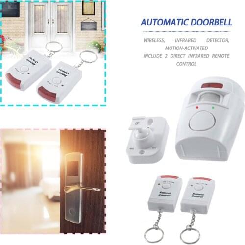 Hot 105BD Sound Remote Control Wireless Infrared Motion Detector Burglar Sensor Alarm Security Home System Adjustable Mounting