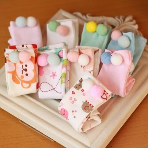 Christmas Stocking 1/3 1/4 1/6 SD MSD YOSD BJD Doll Clothes Multiple colors Hair ball Socks