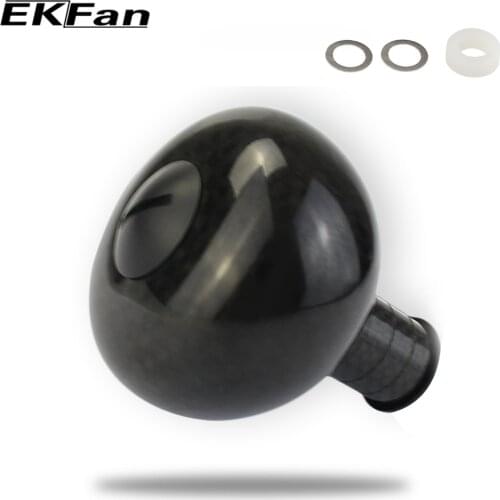 EKFan 38MM 3000-6000 Series Fishing Reel carbon fiber Knob for Bait Casting Spinning Reel Fishing Tackle Accessory