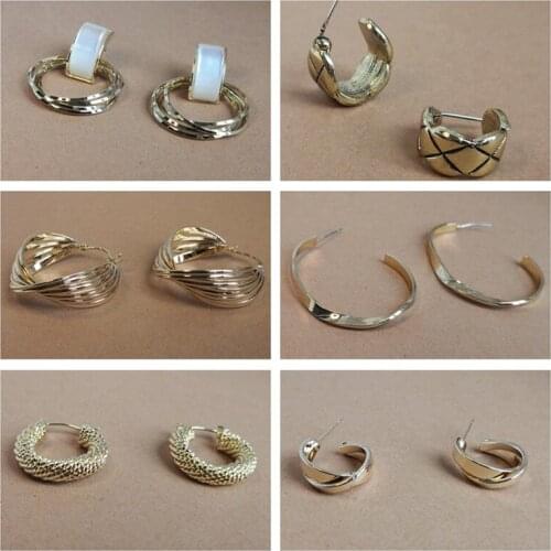 Bronze base 18 k gold plating earring,woman lady fashion rings style design,sterling needle