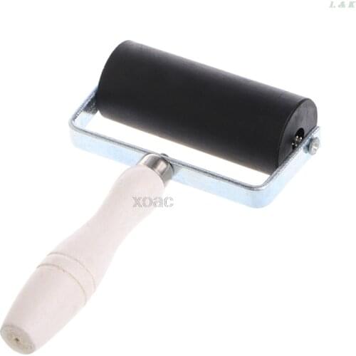 6cm Width Heavy Duty Wooden Roller Printing Inks Lino Brayer Art Craft Tool M12 dropship