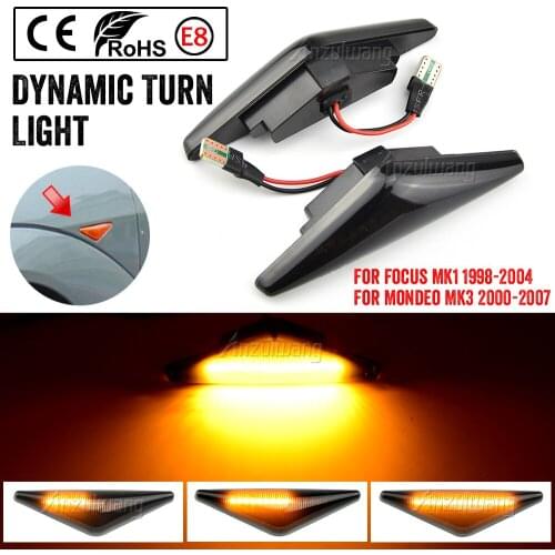1 Set Led Dynamic Side Marker Turn Signal Light For Ford MONDEO 2000-2007 MK3 FOCUS MK1 1998-2004 Sequential Blinker Light