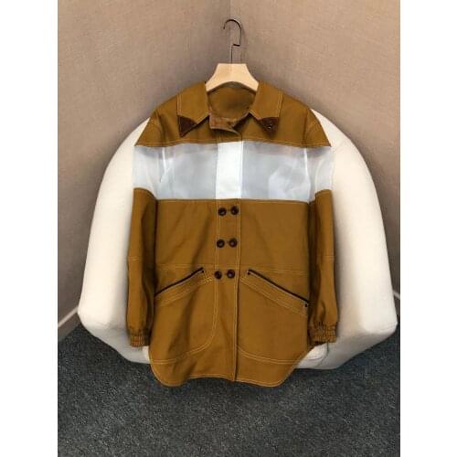 2021 Fall High Quality Designer Trendy Brown Oversized Casual Street Style Windbreaker Trench
