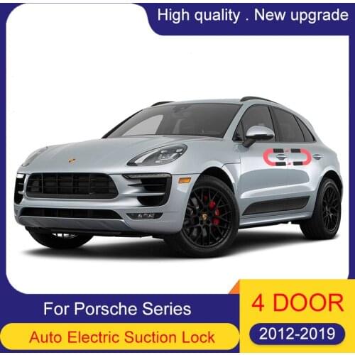 Smart Auto Electric Suction Door Lock For Porsche CAYMAN CT4 2016-2019 Soft Close Door Super Silence Car Vehicle Door