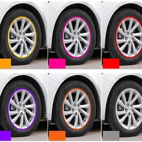 Universal Car Wheel Stickers Decorative Stickers Wheel Stickers Protection Ring Anti-collision Tires Modified Decorative Strip 1