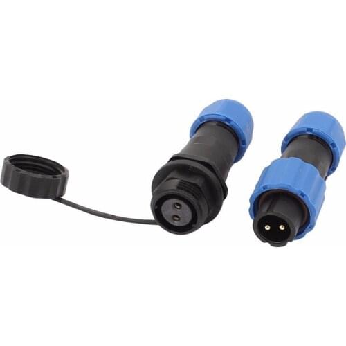 SD13 13mm 1P 2P 3P 4P 5P 6P 7P M/M Flanged Waterproof Aviation Cable Connector Socket