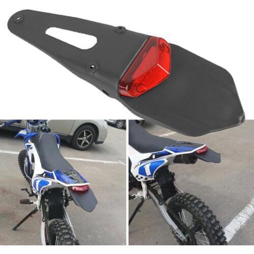 For Kawasaki D-TRACKER KDX KLX 125 140 150 175 200 220 250 300 450 650 SR G L BF S R S Dirt Bike Fender LED Stop Rear Tail Light